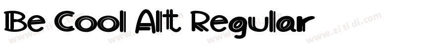 Be Cool Alt Regular字体转换